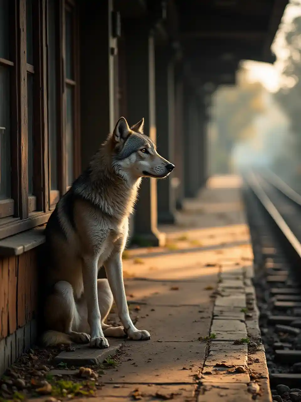 বিষাদগ্রস্ত ধূসর নেকড়ে