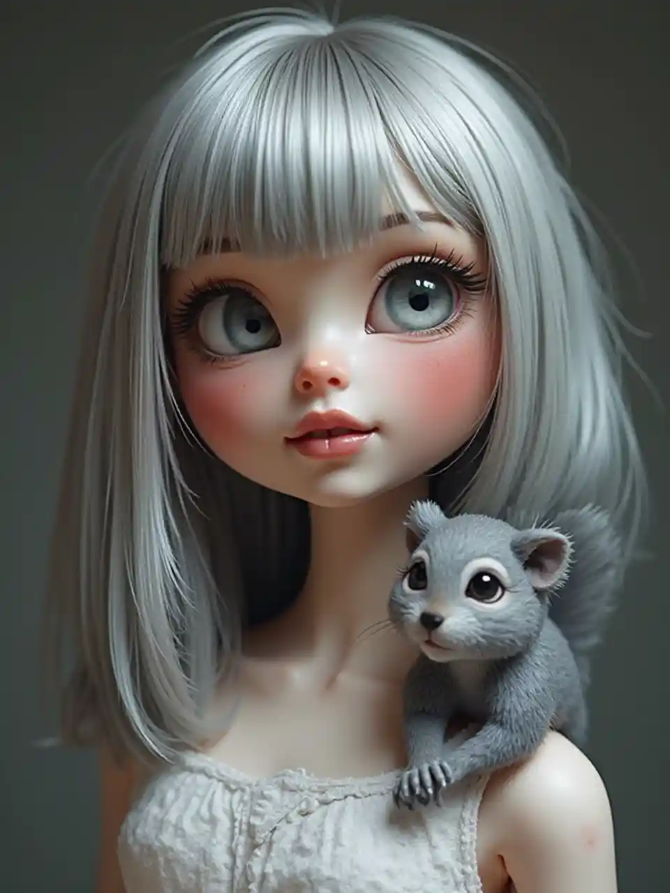 सुरुचिपूर्ण चांदी की गुड़िया