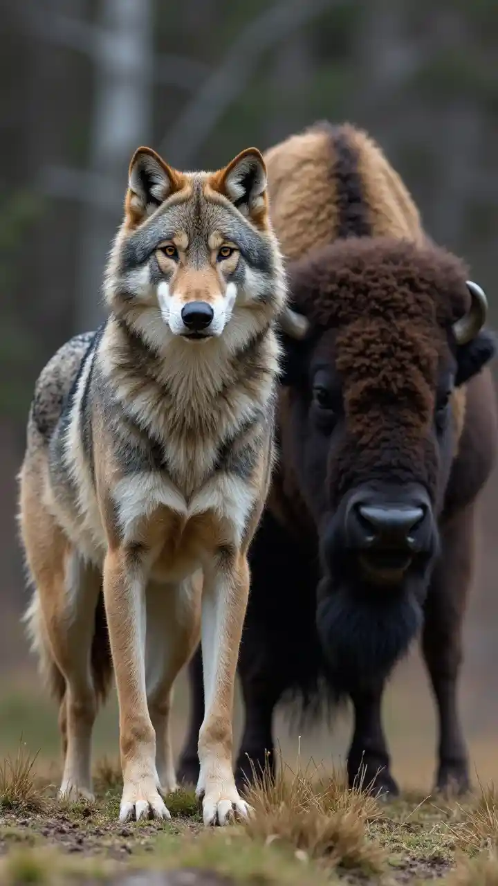 Sói và bò rừng