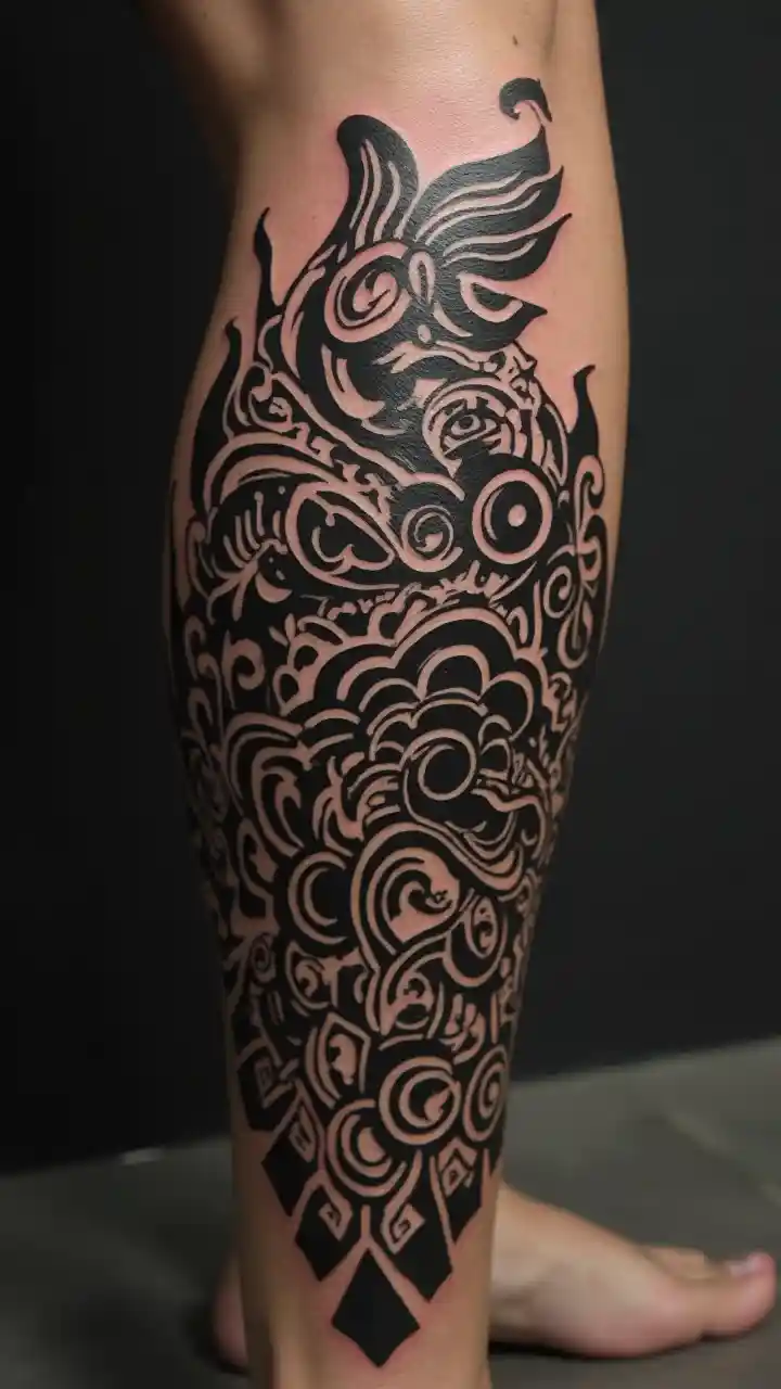 Maori Kaki Tattoo