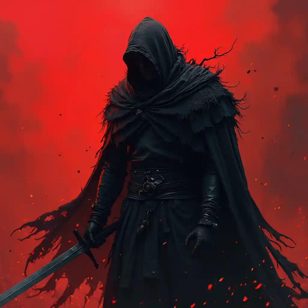 Ilustración épica del guerrero