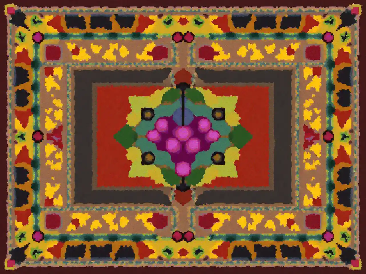 Geometrisches Teppichdesign