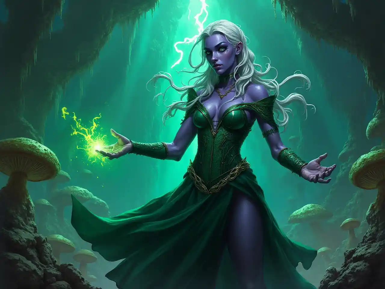 Drow Warlock Art