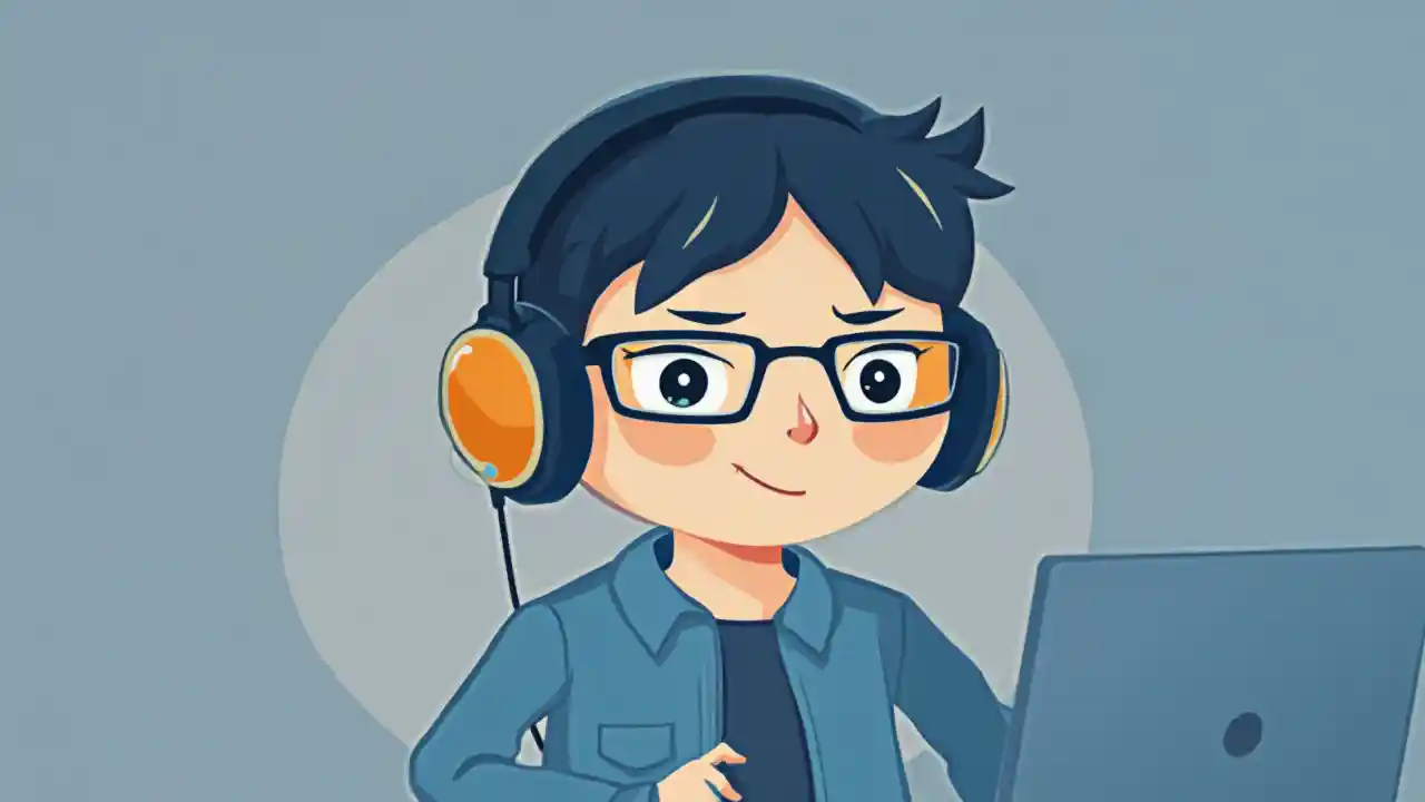 Avatar de programmeur de dessin animé