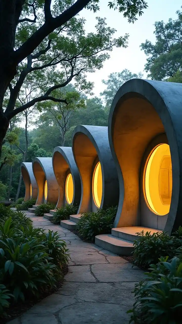 منزل الغابة ملموسة