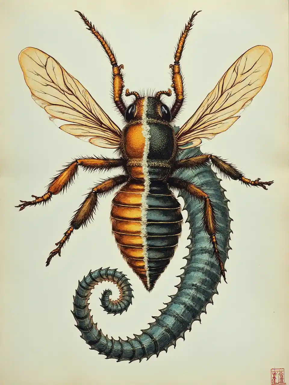 Guía de abeja y dingo