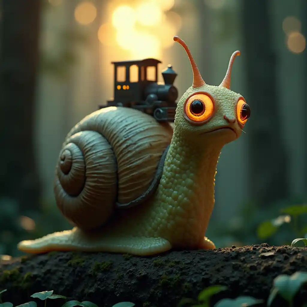 The Enigmatic Snail: A Dazzling Display of Nature and Imagination