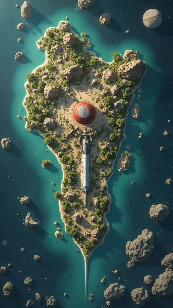 Sci-Fi Spaceport Map