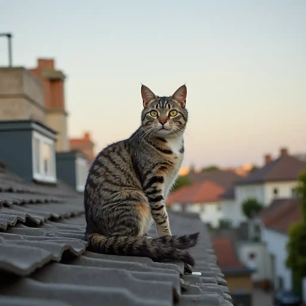 Gatto del tetto