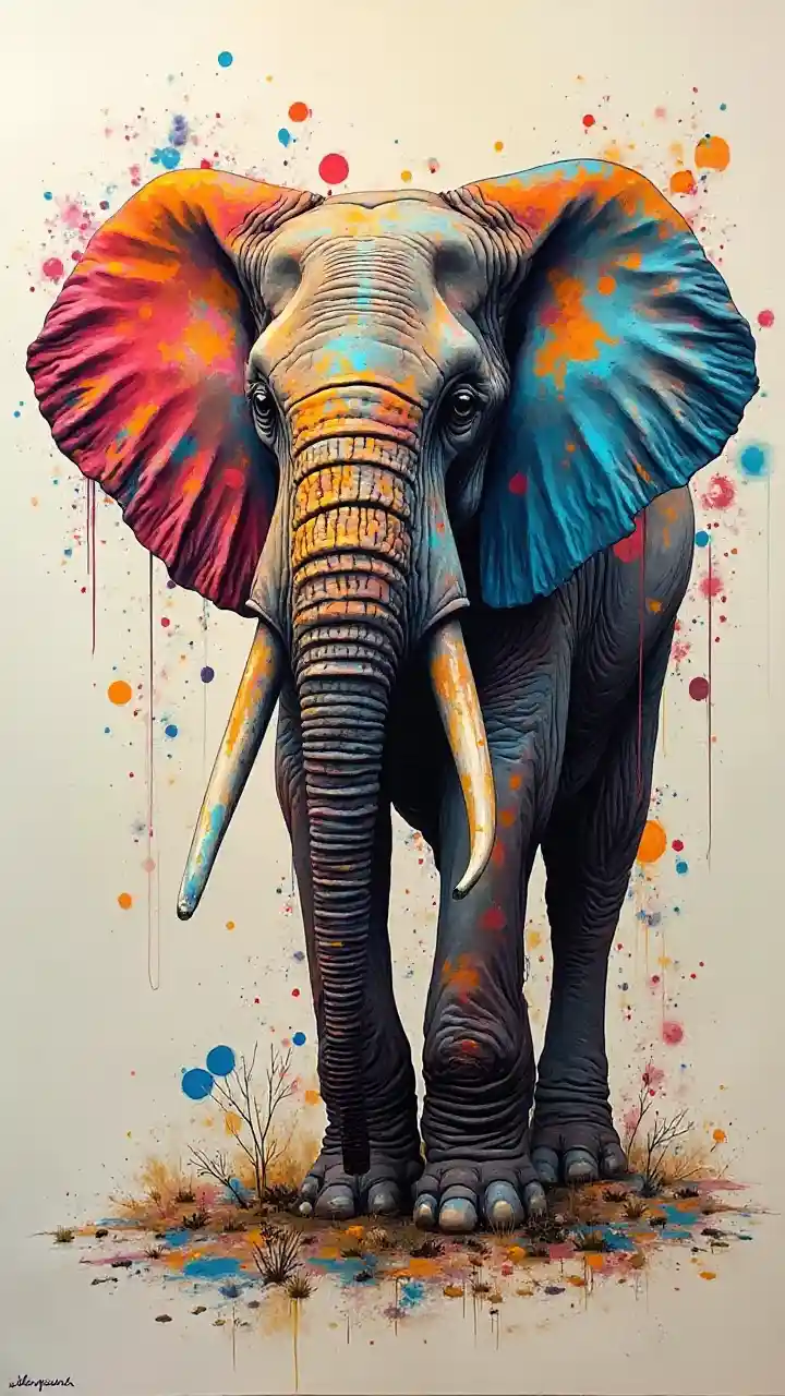 Art de la tête d'éléphant