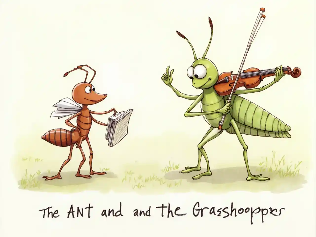 Muurahainen ja heinäsirkka