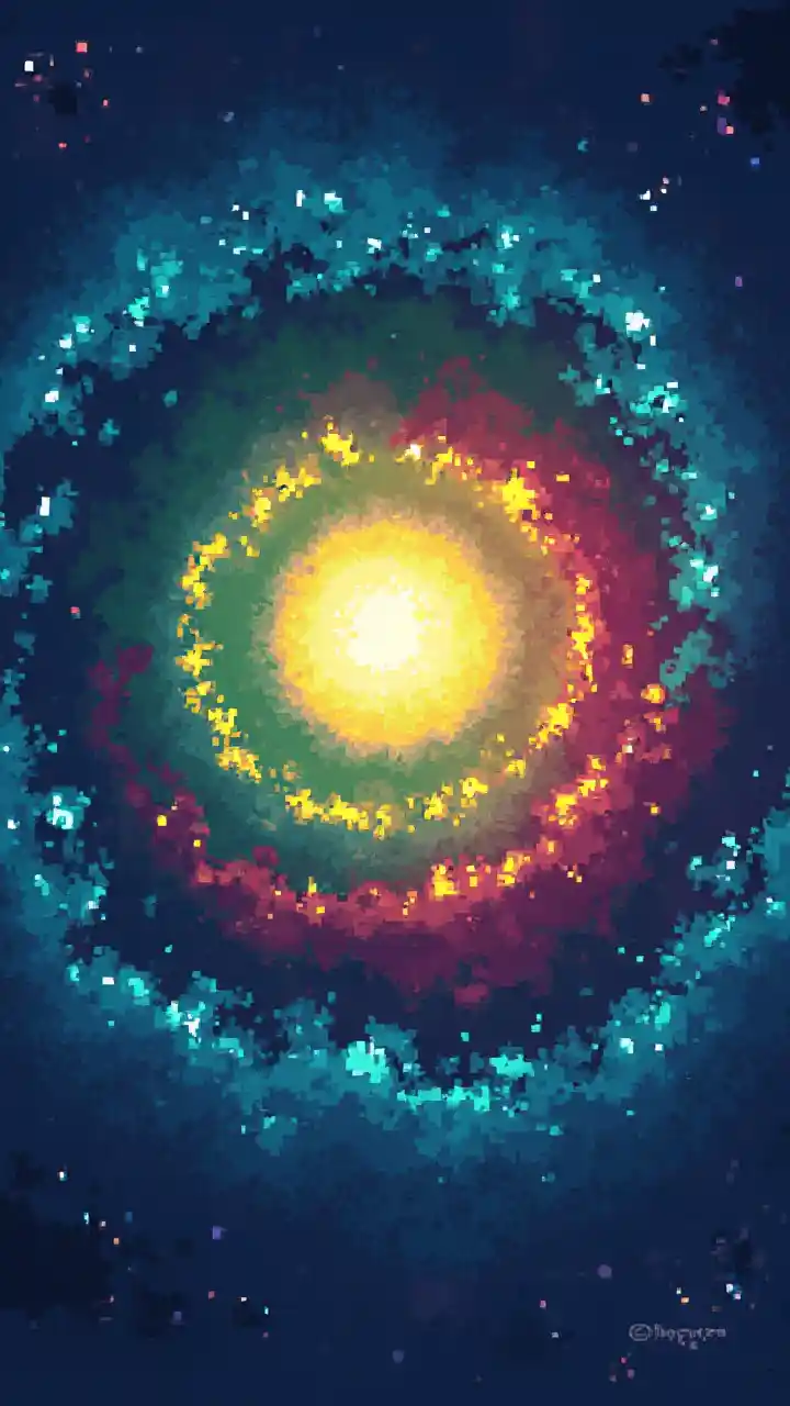 Pixel Galaxy Art