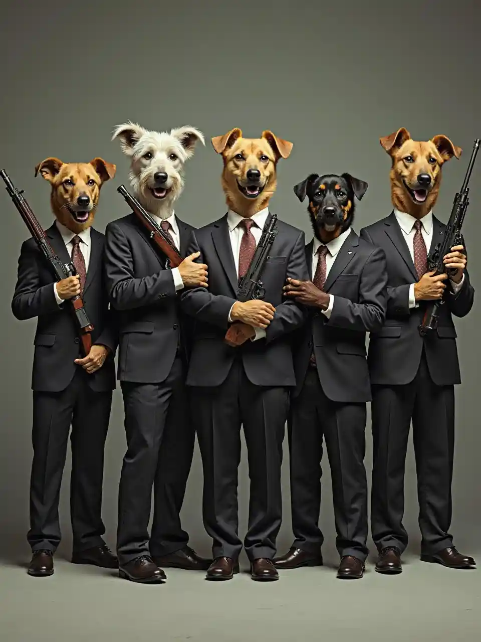 Gut gekleideter Hund