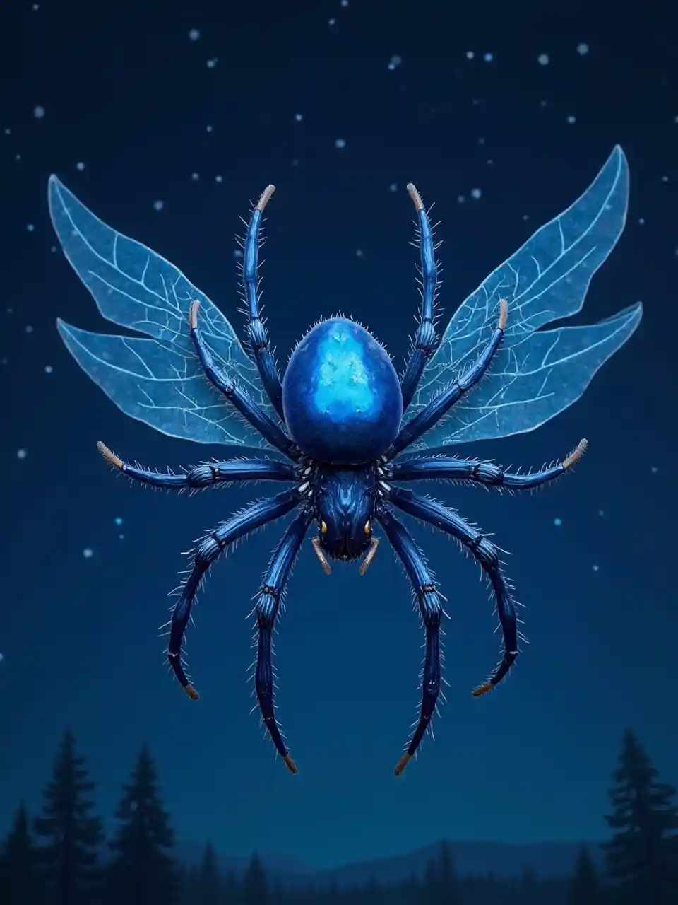 Mavi Kanatlı Örümcek