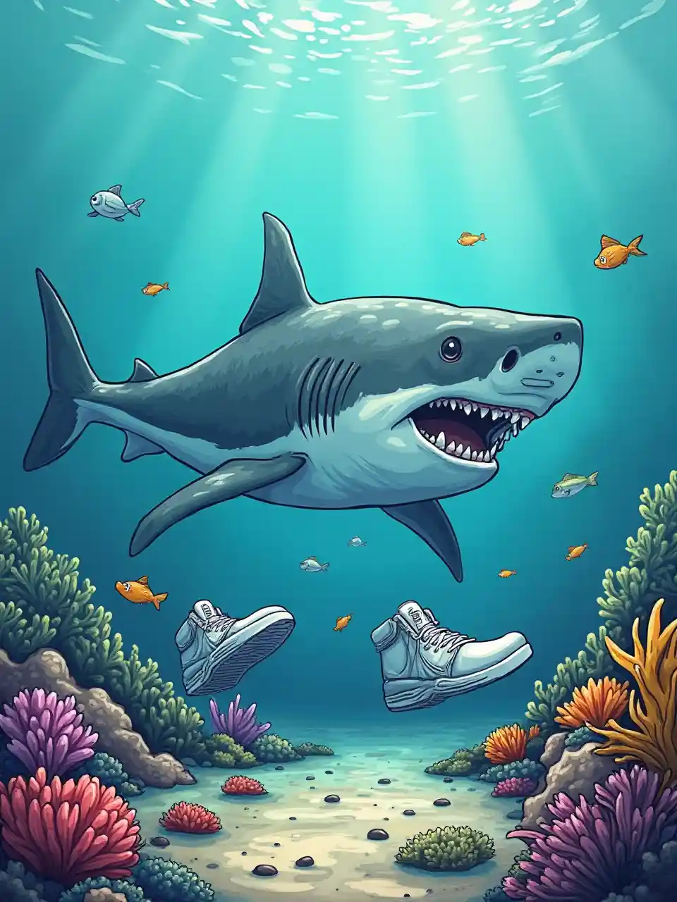 Zapatillas de tiburón