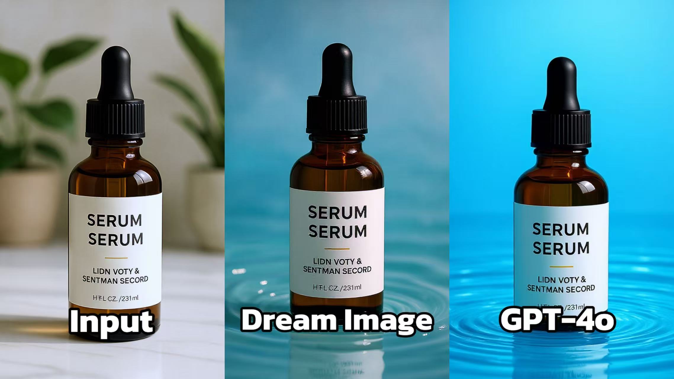 Product Photography Made Perfect: Background Editing with Dream Image vs. GPT-4o