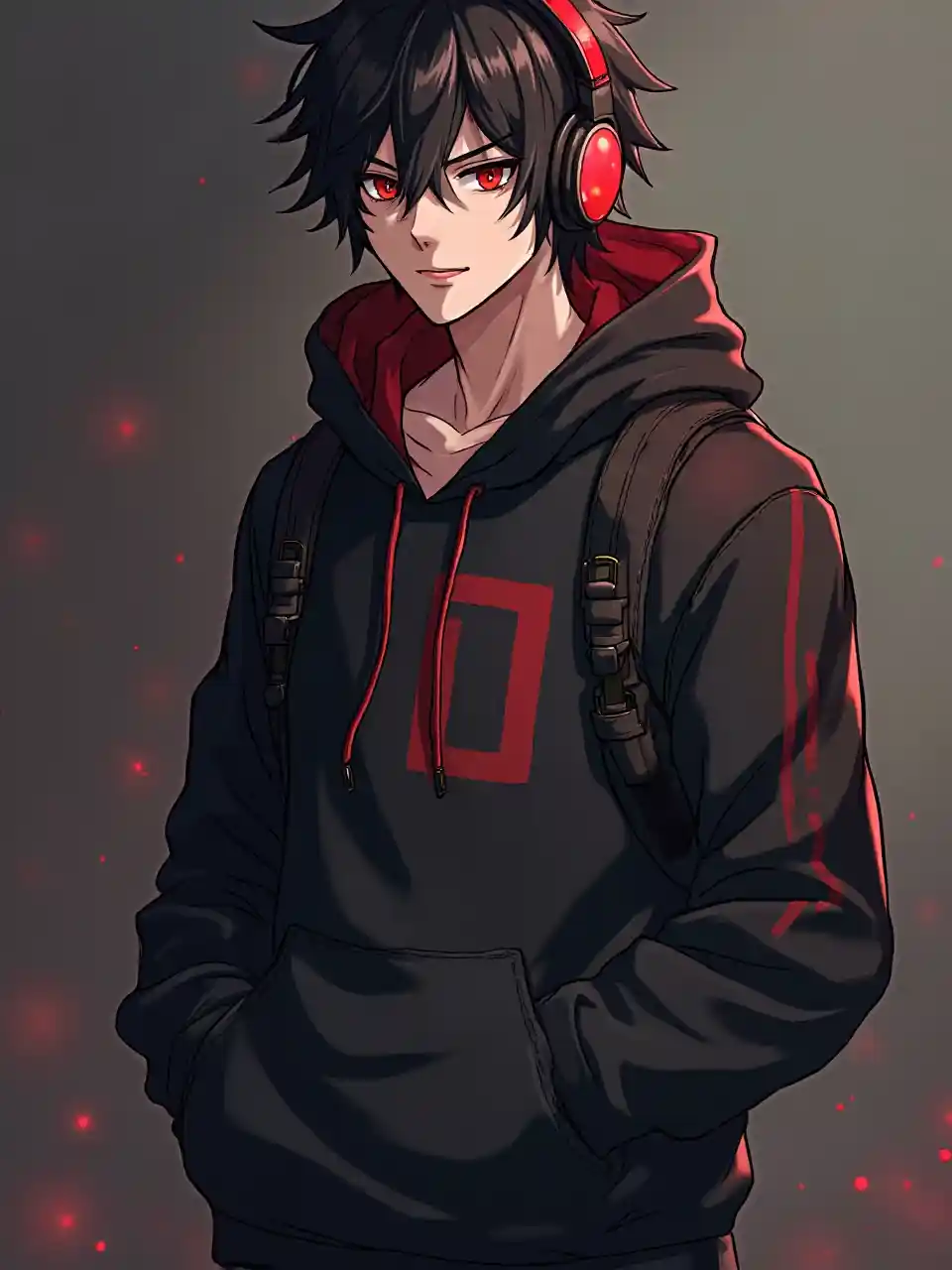 Personaggio di anime con felpa