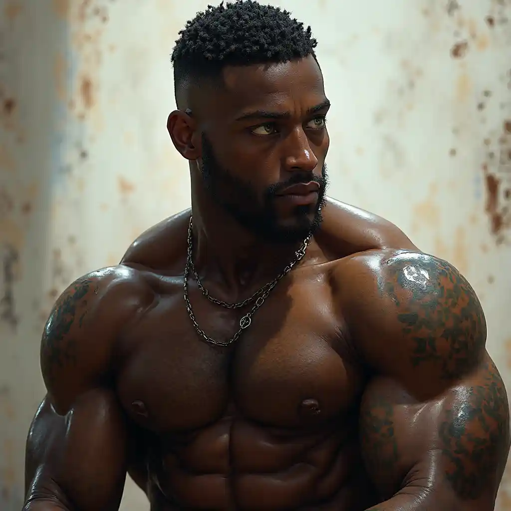 Muscle Black Man