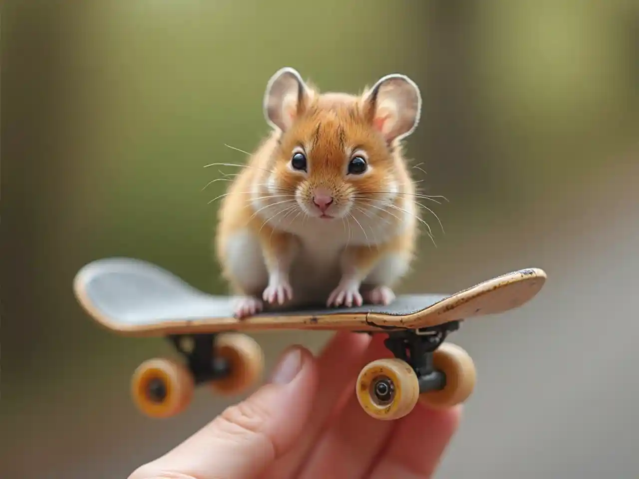 Хамстер-скейтборд