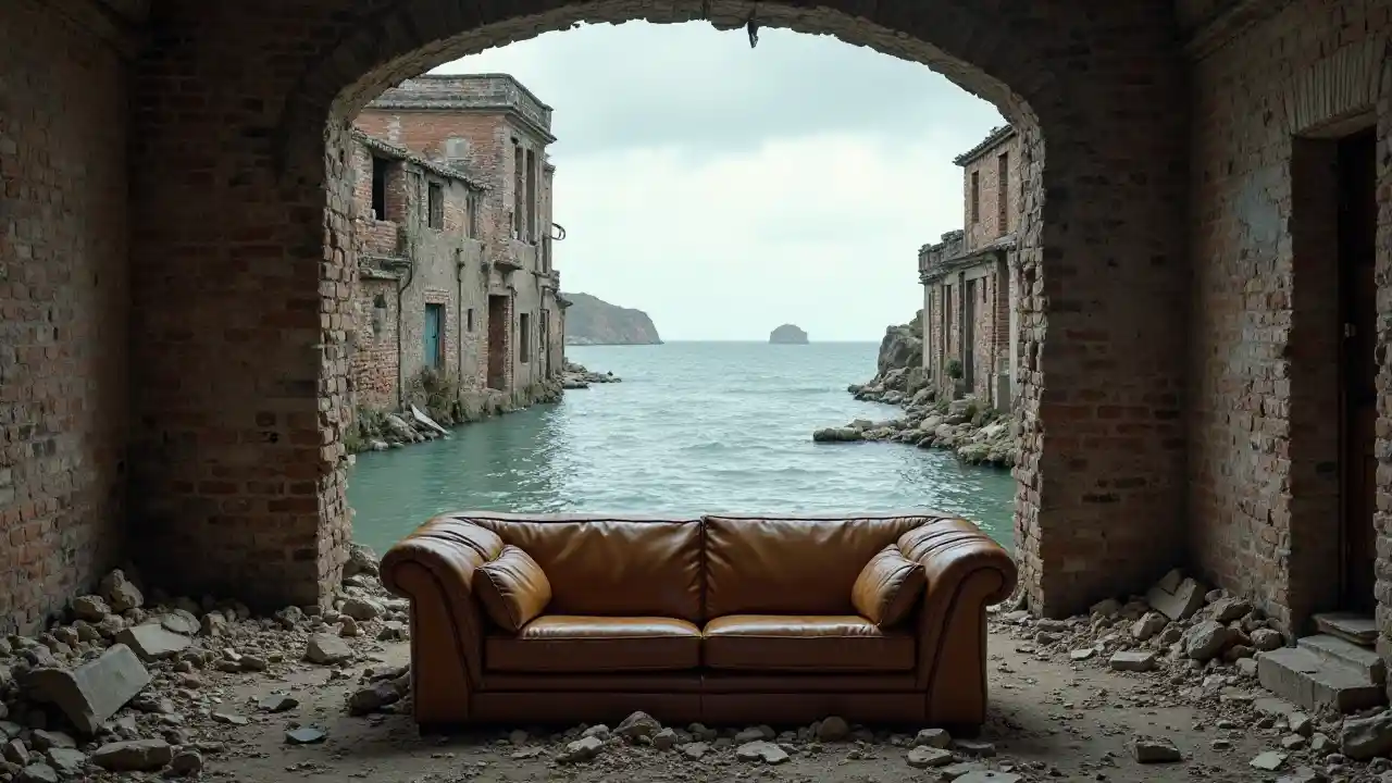 Ghế sofa bị ngập nước