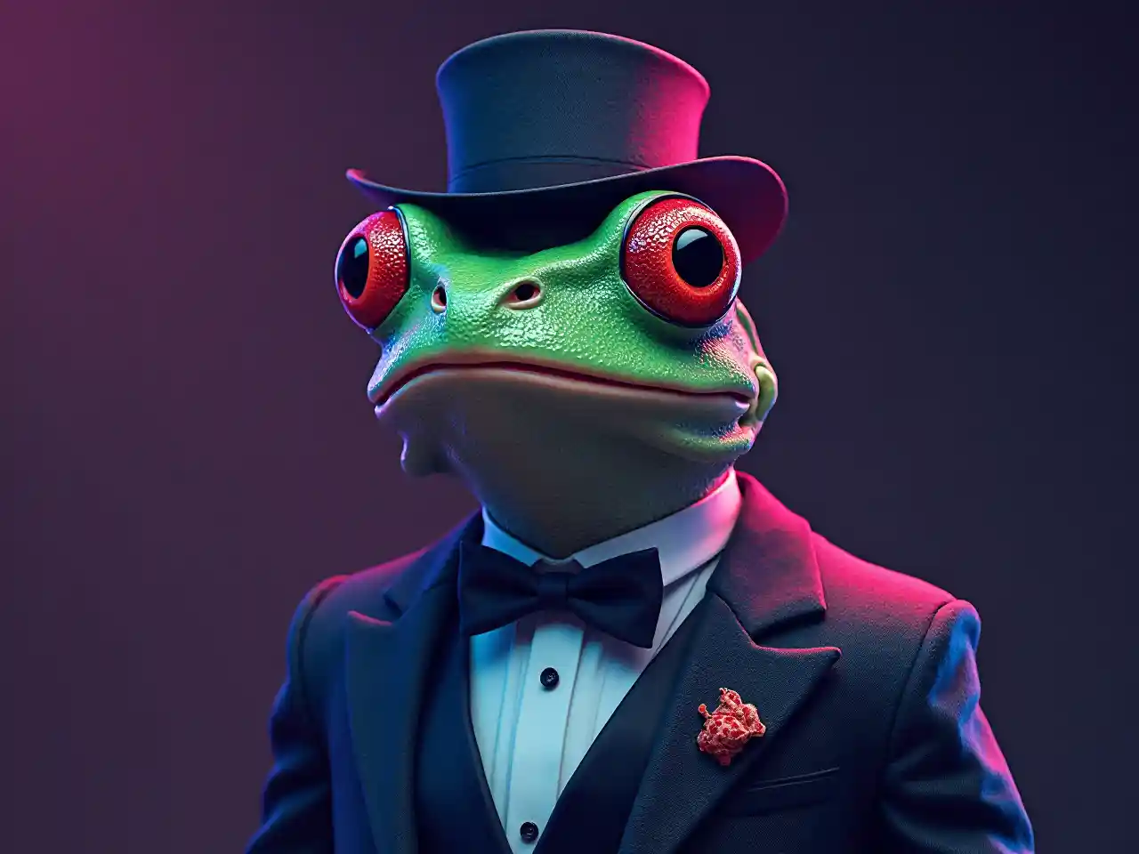 Frog in Tuxedo