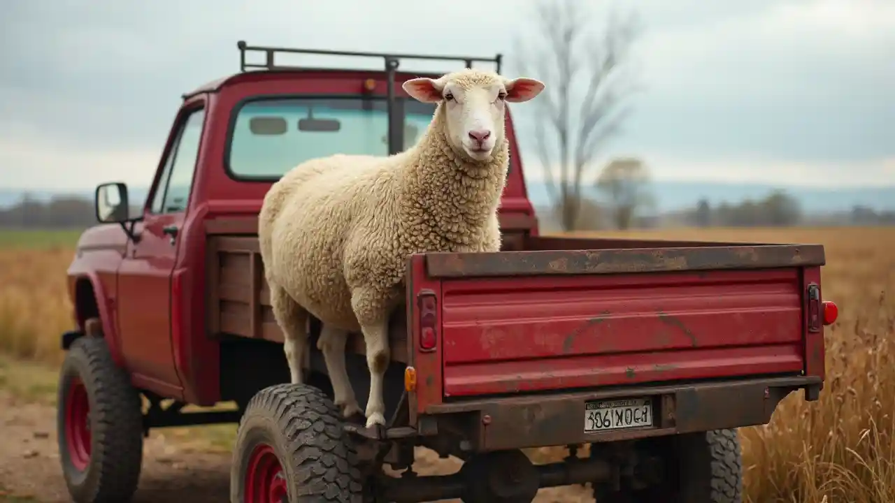 Domba di dalam truk