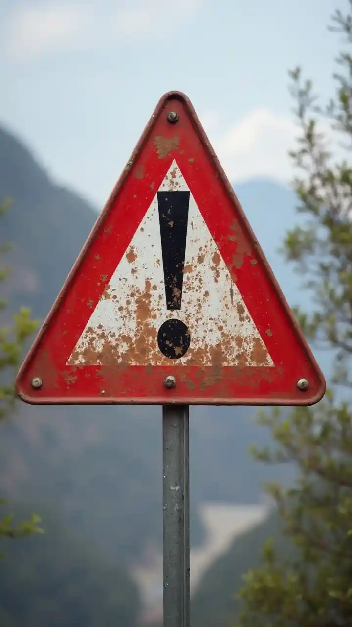 علامت مثلث قرمز