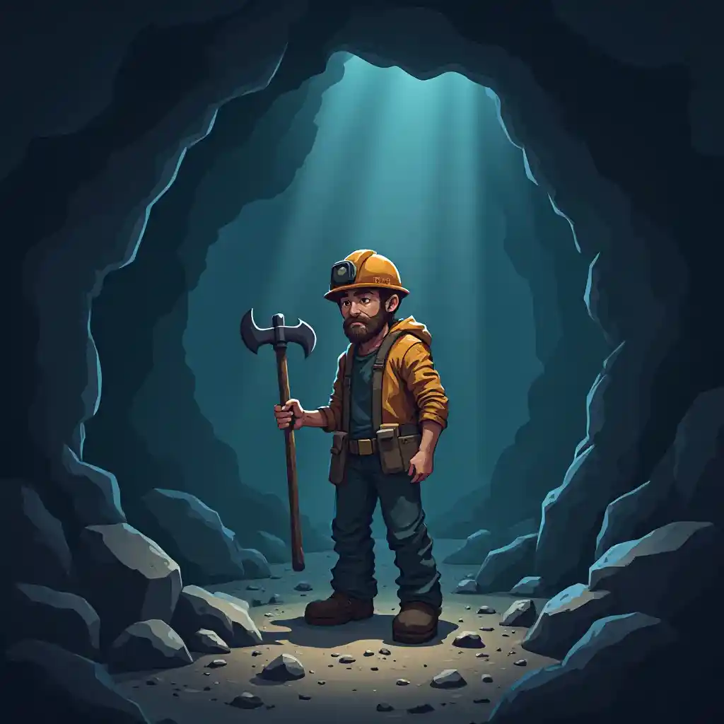 Пещерный шахтер