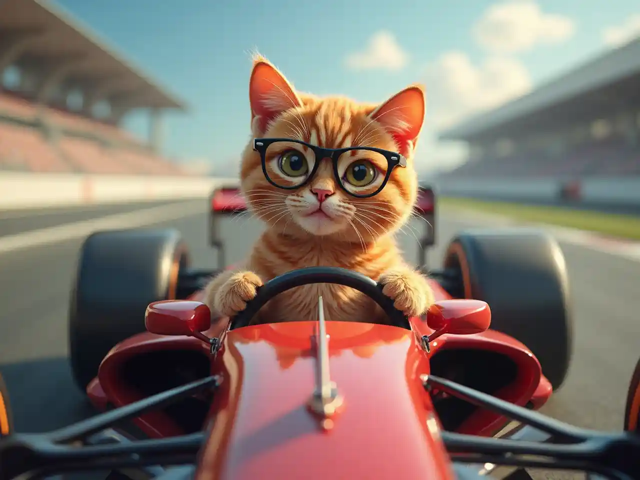 Orange Cat Racer