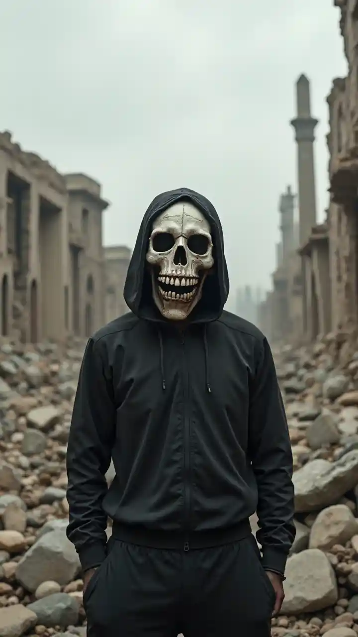 هيكل عظمي مقنع