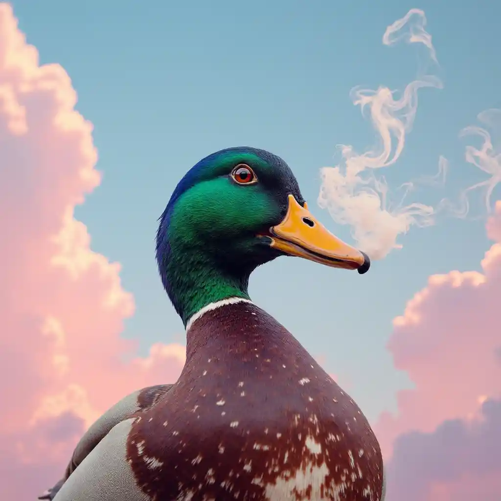 Bebek berkepala hijau untuk bersantai