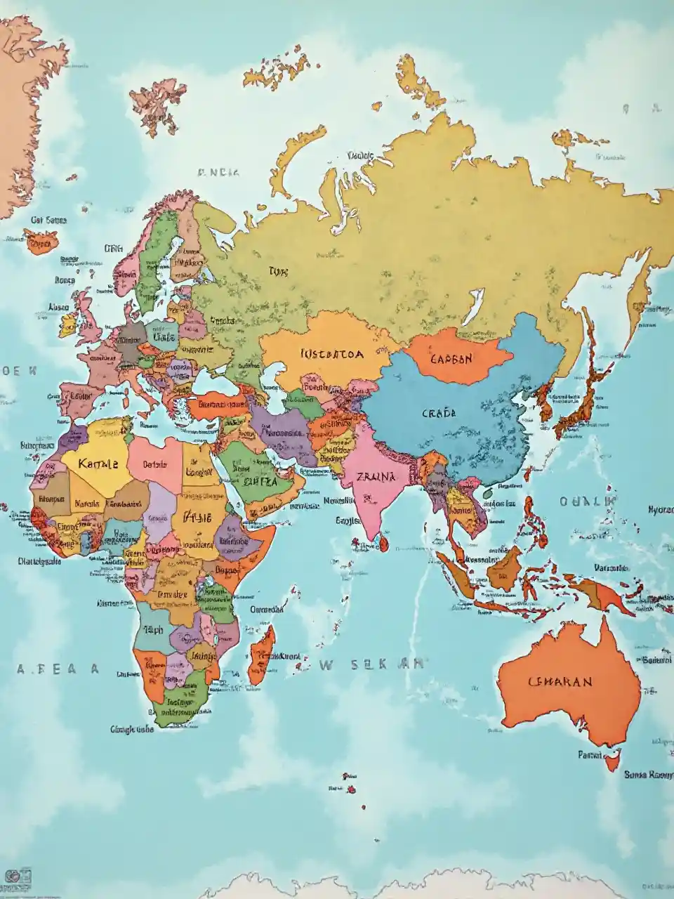 Creating a World Map to Reflect Actual Country Sizes