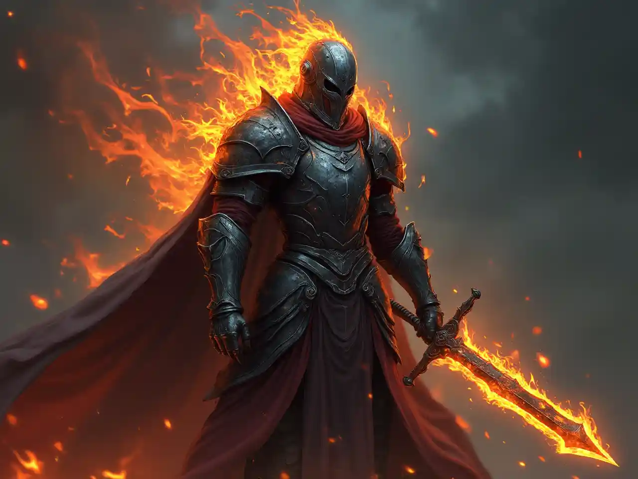 Flaming Death Knight