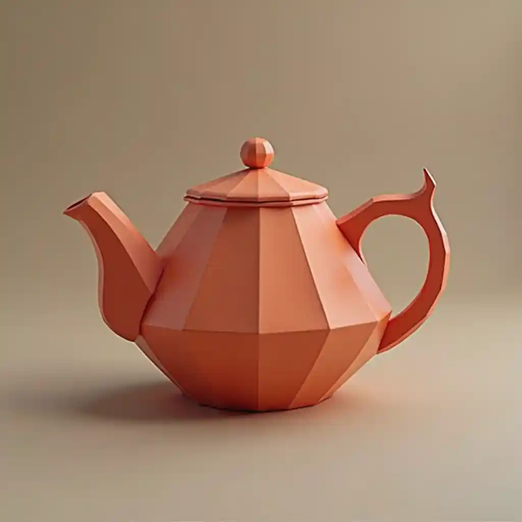 Origami Tea Pot