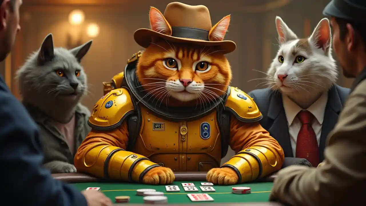 Kediler Poker Oyunu