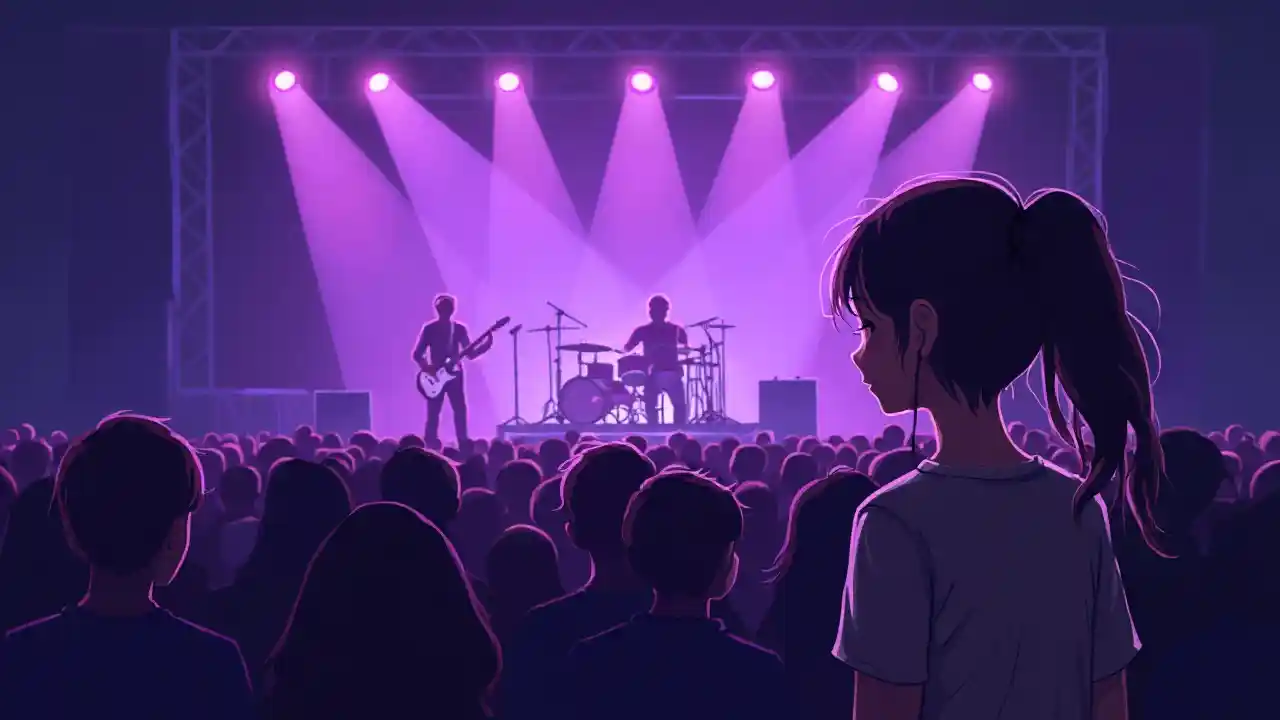 Ilustrasi keramaian konser