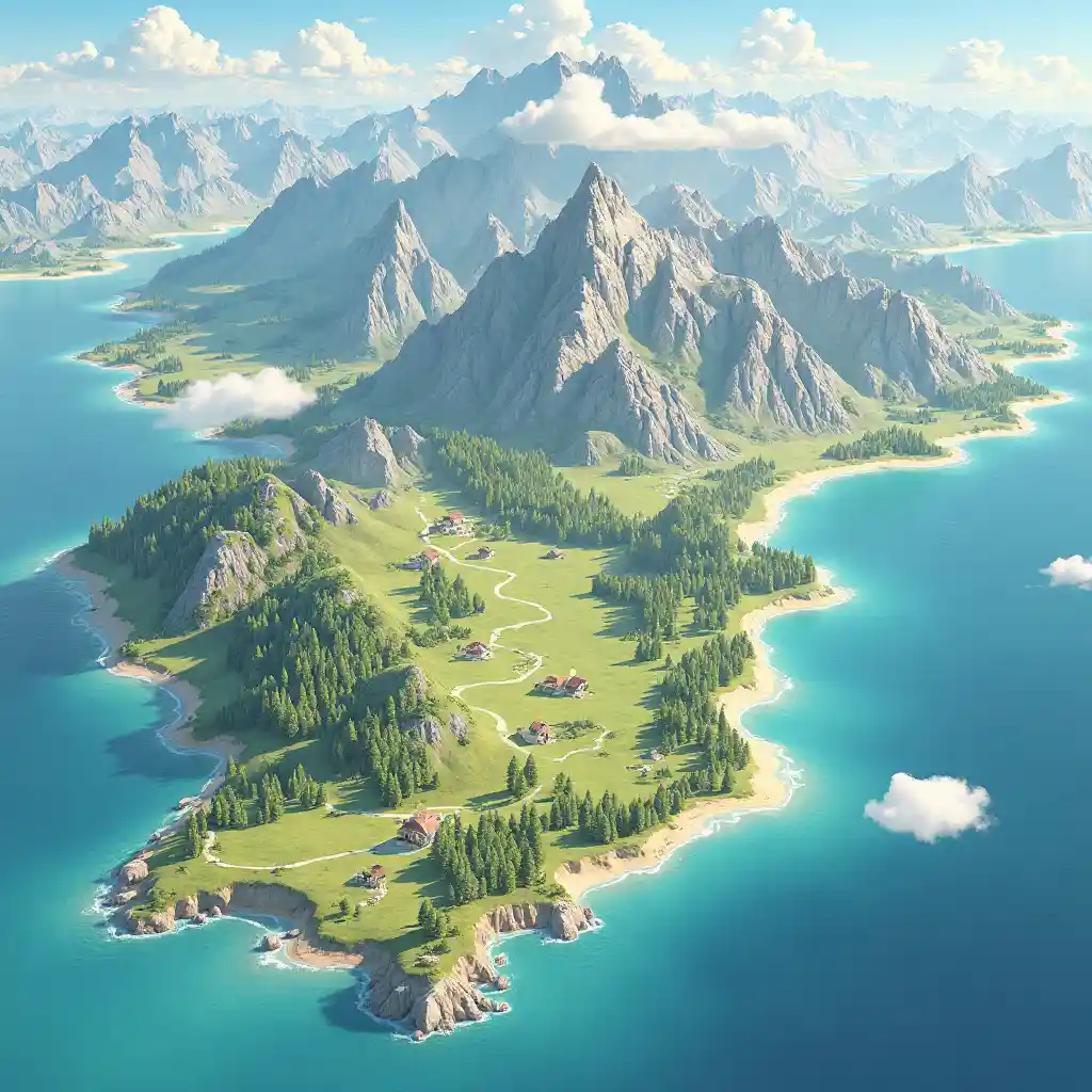 अल्पाइन तटीय मानचित्र