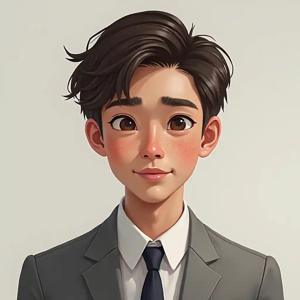 Sommersprossen Porträt