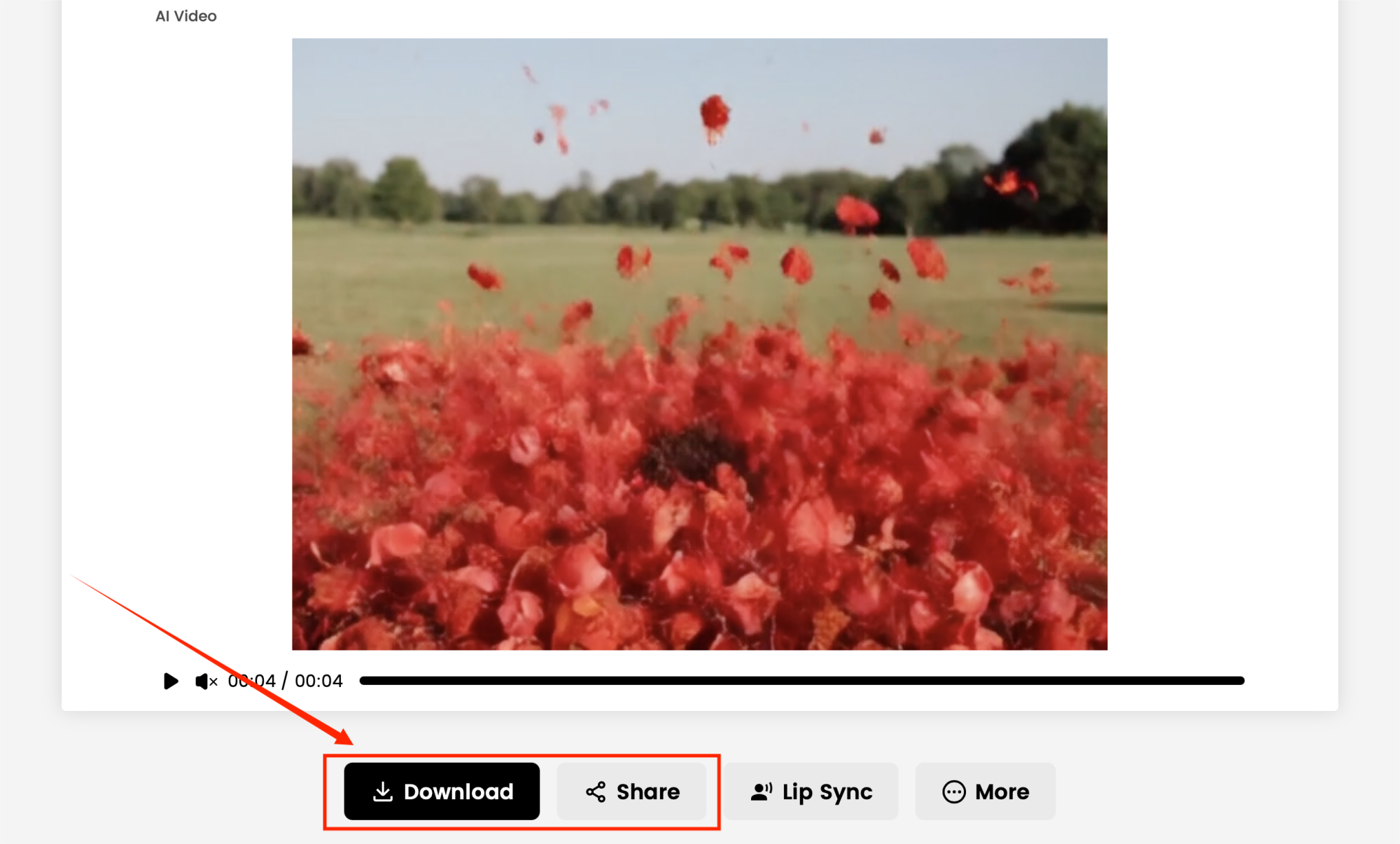 Generate & Share Your Video