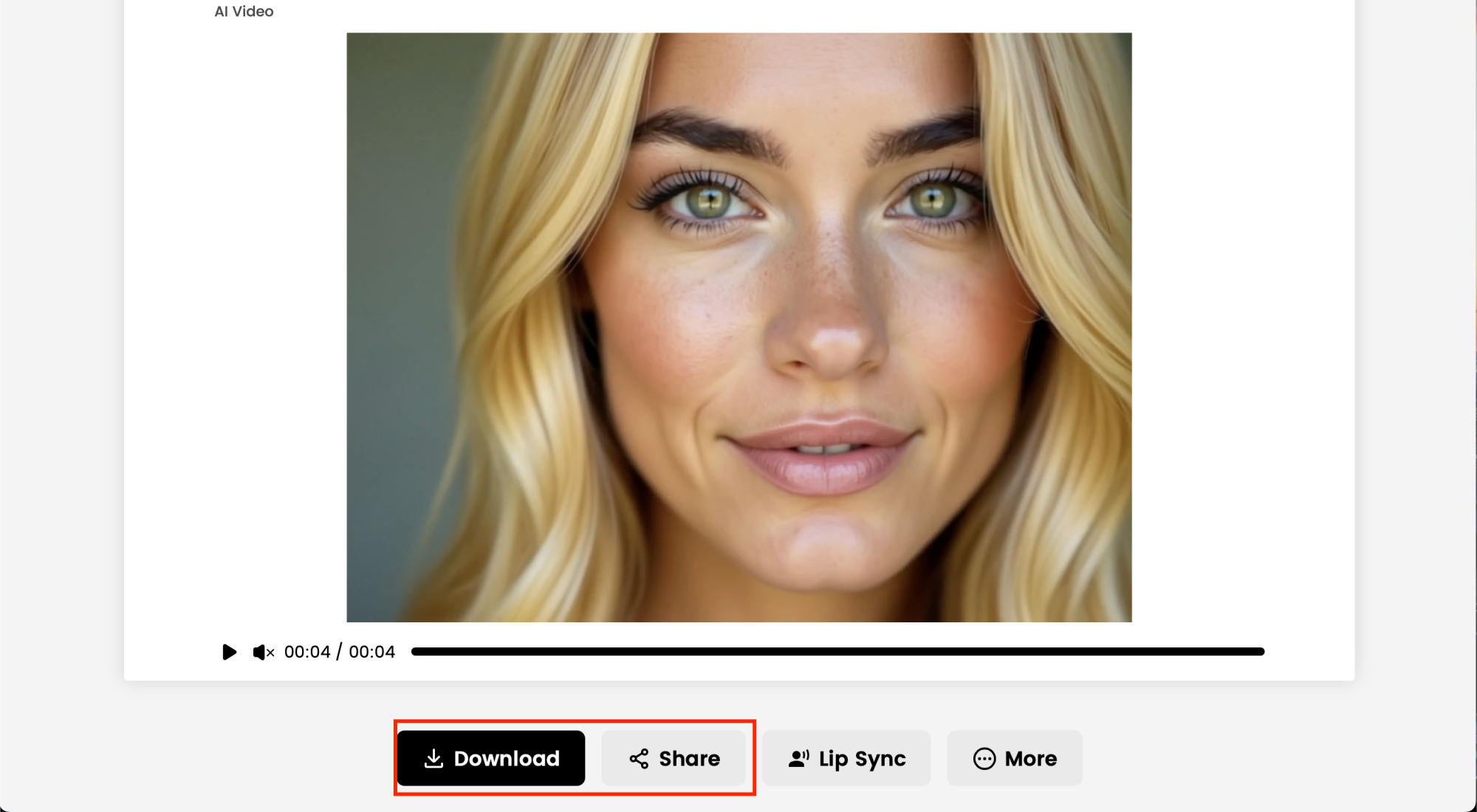Generate & Share Your Video