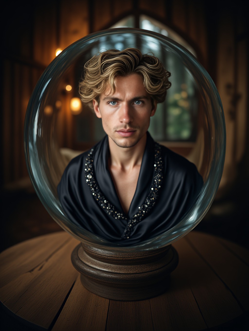 Portrait in a Crystal Ball