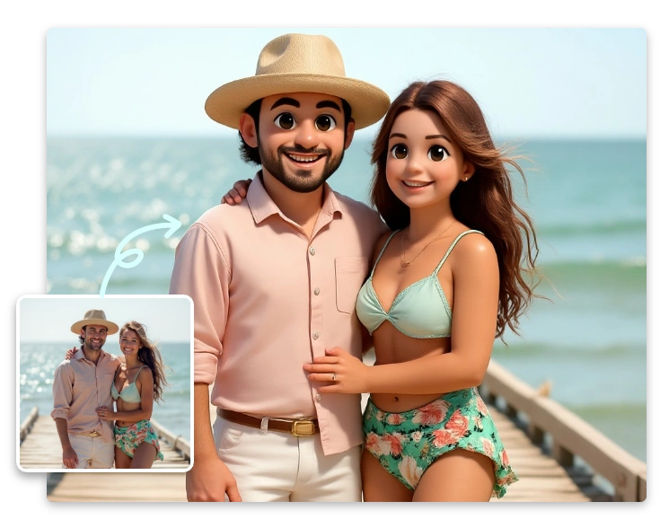 Realistic Yet Cute 3D Style