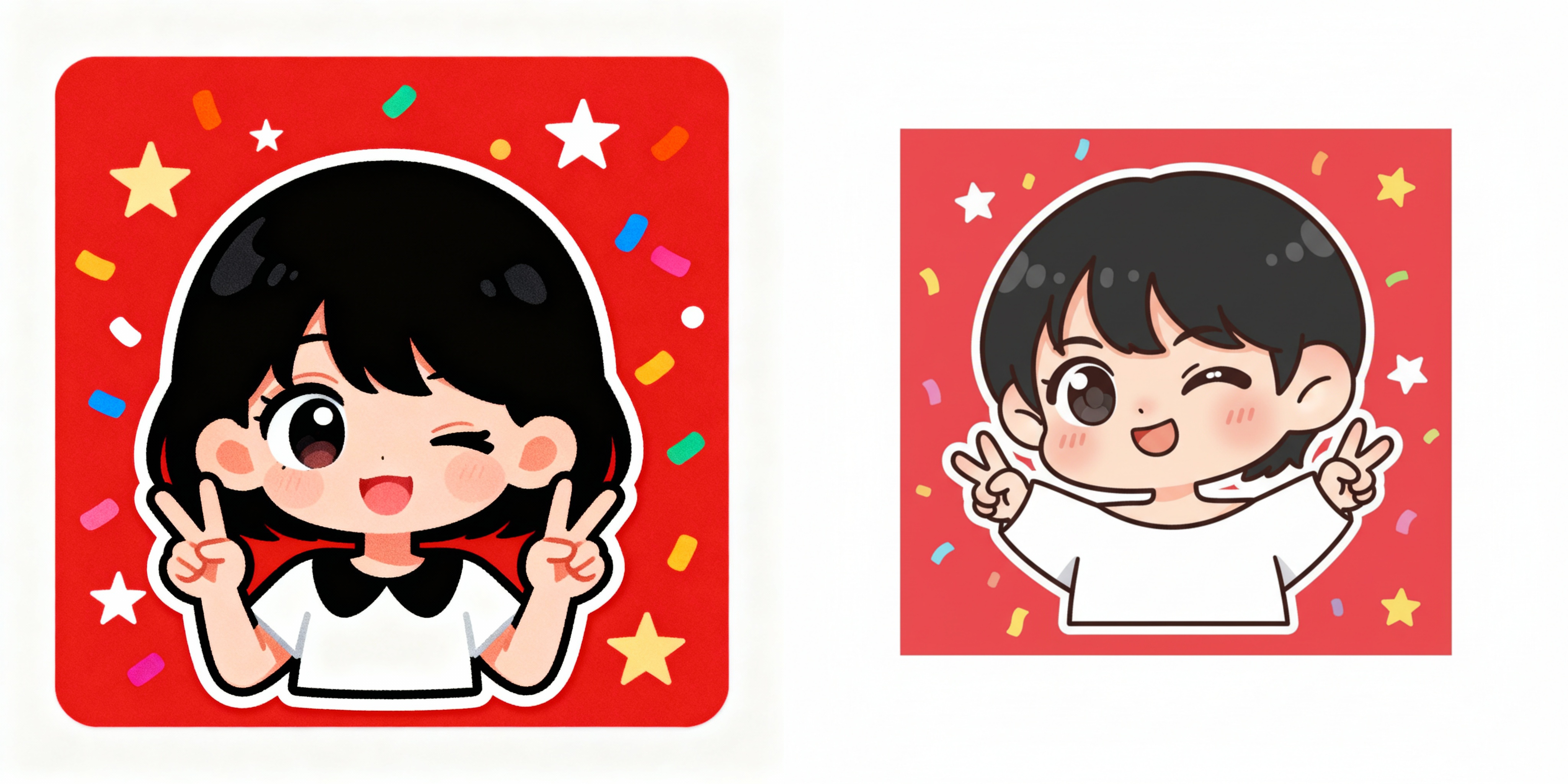SeedDream Emoji Sticker Pack: Chibi Aesthetics in Playful Expressions