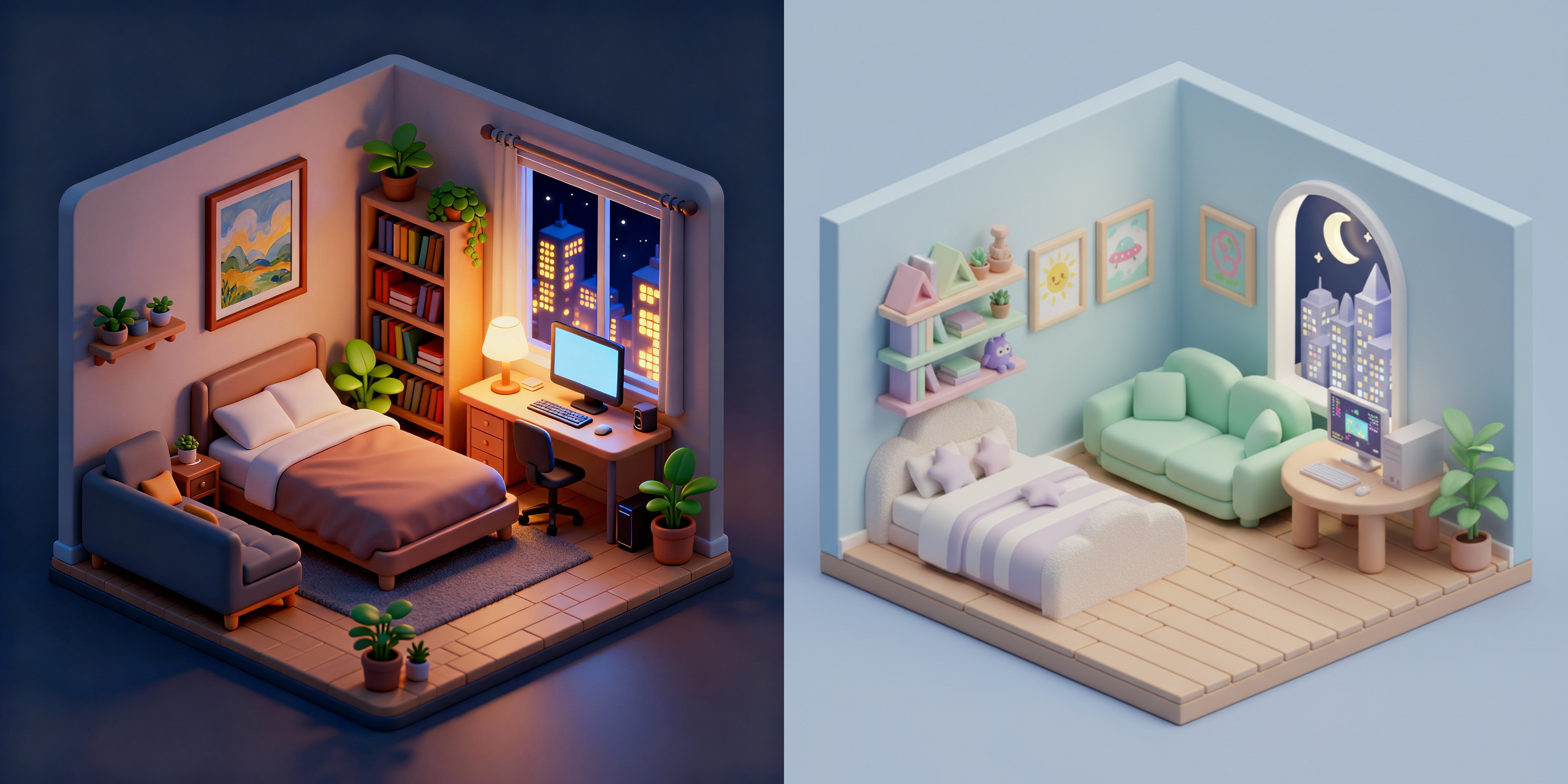 Dreamscapes in Miniature: 3D Cozy Room Design Analysis