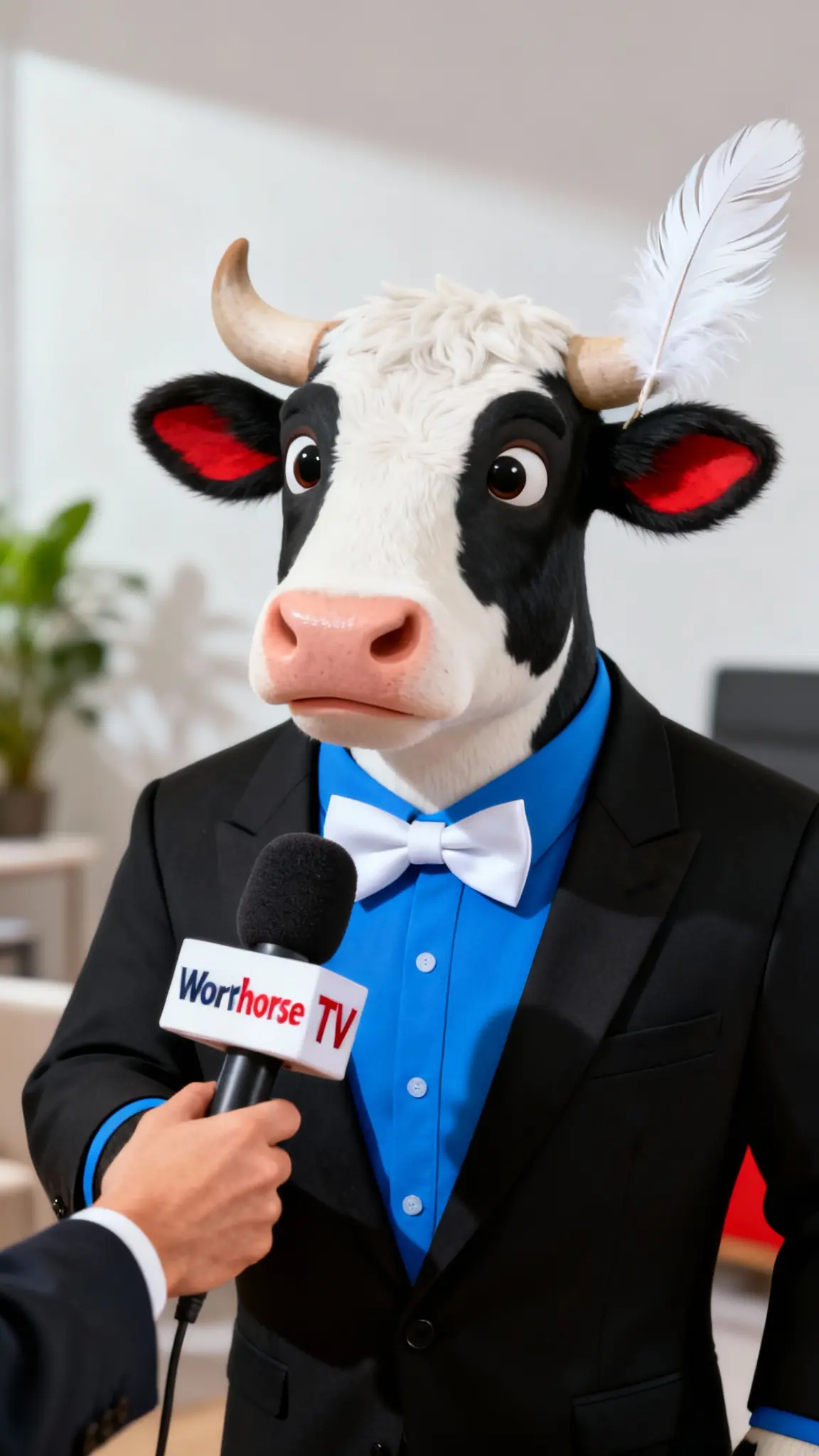 Cow Interview Scene