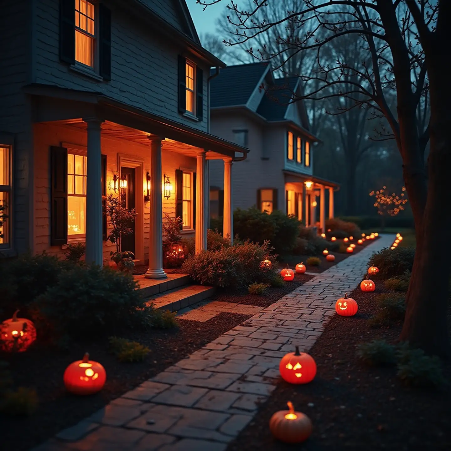 Halloween veranda lichten