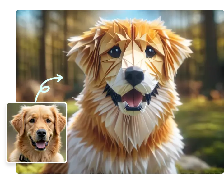 Artistic Origami Effect
