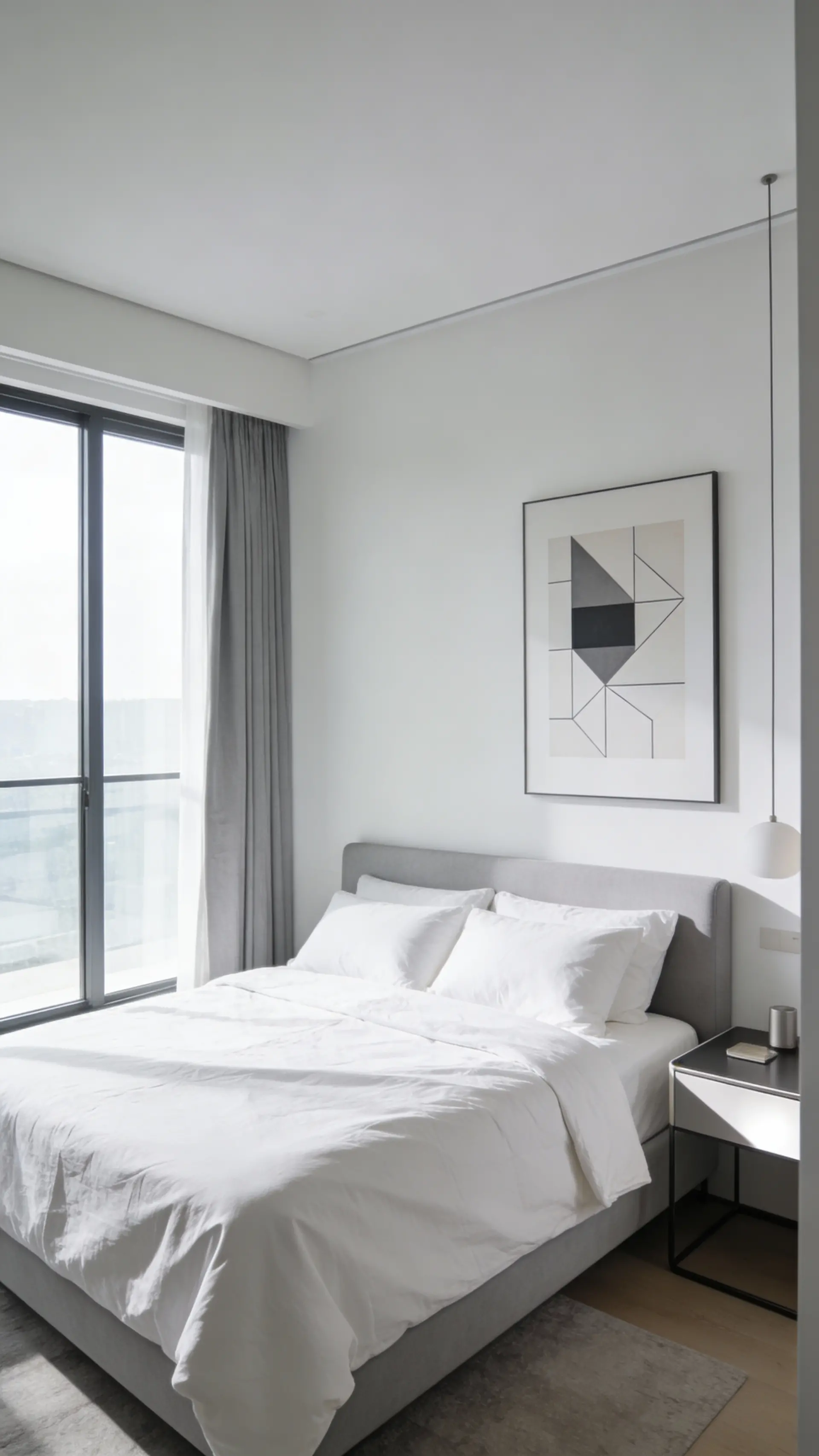 Minimalistisches Schlafzimmer
