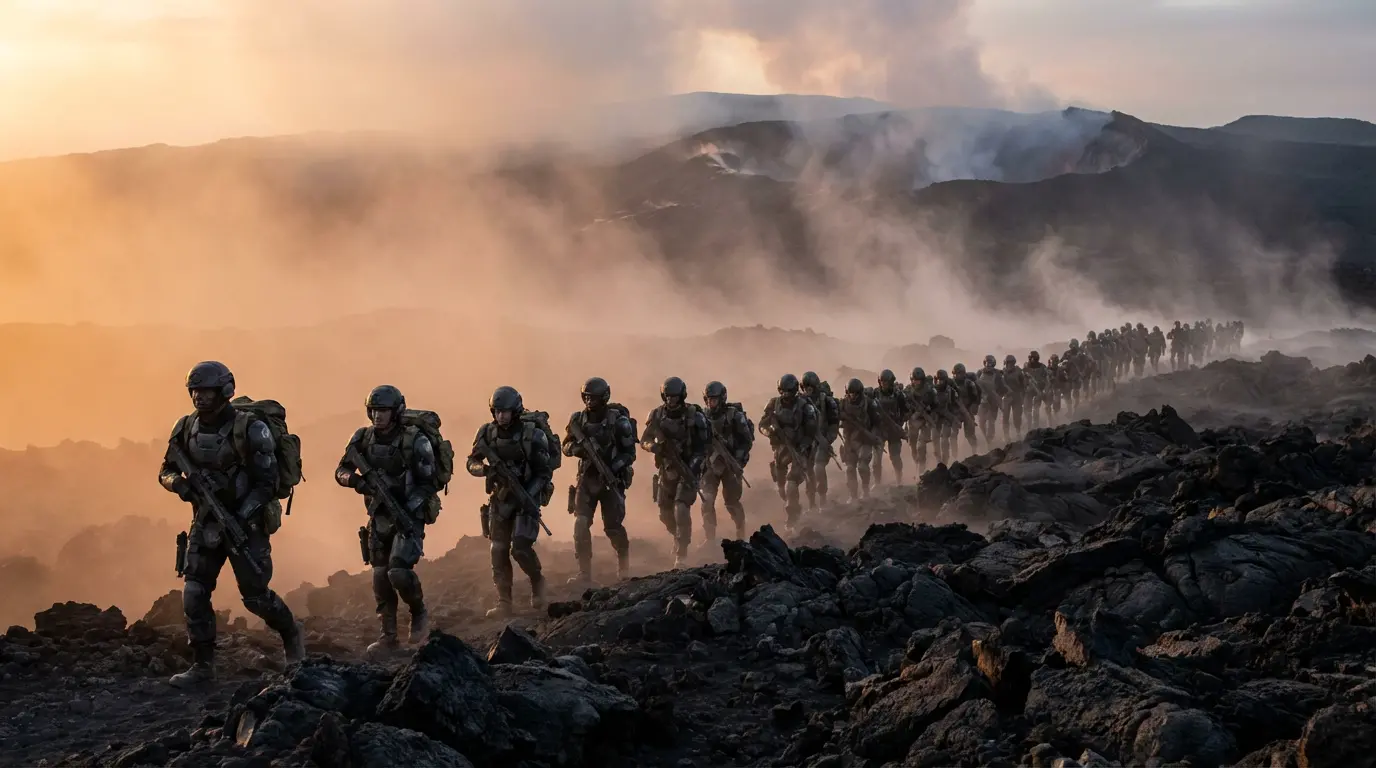 Volcanic Troop Movement