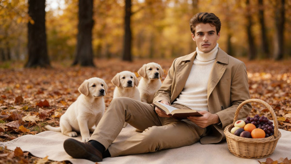 Equipo de acampada de cachorros